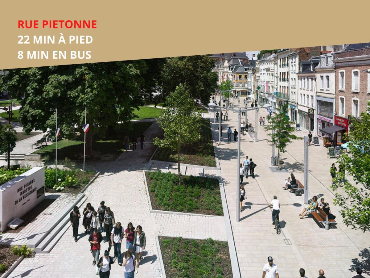 4 Chambres - Grande Maison - Parking - Jardin Amiens Exteriör bild