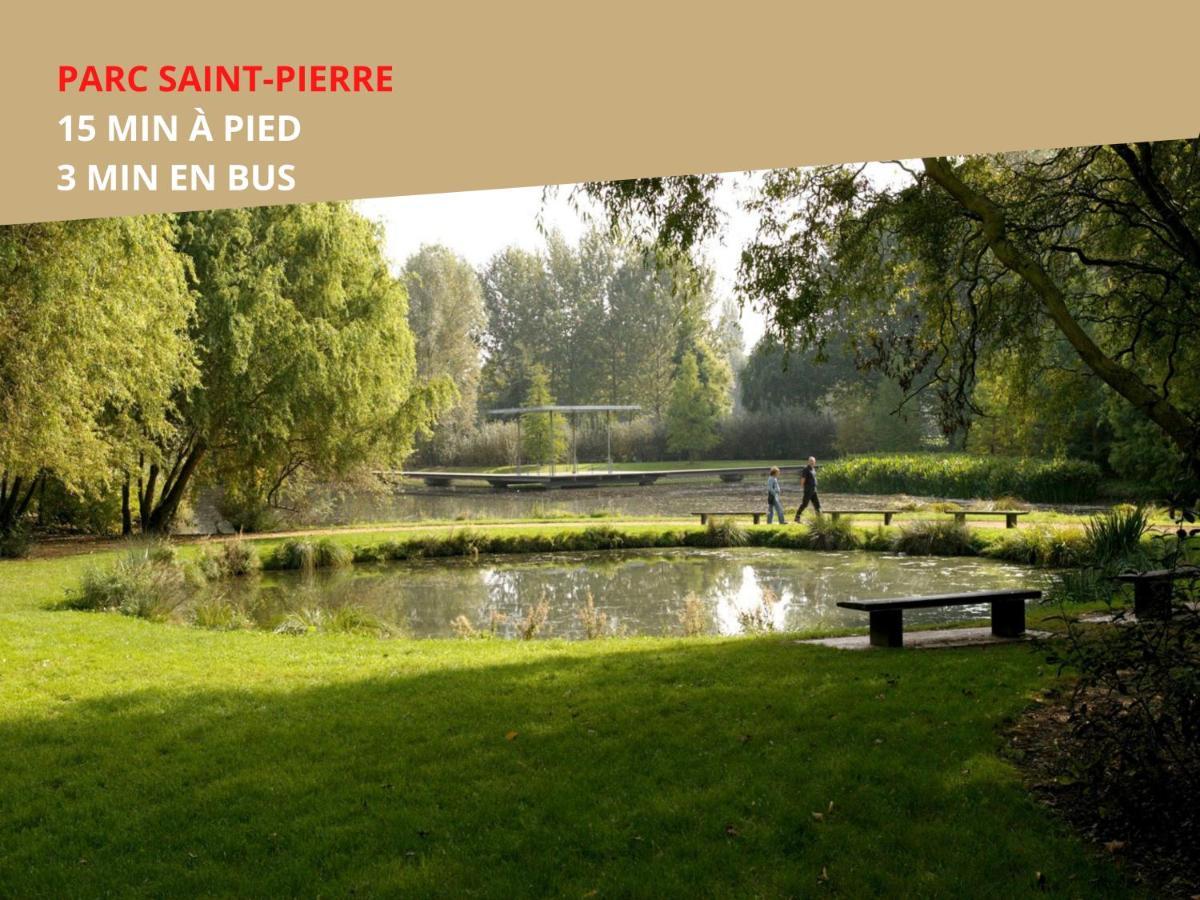 4 Chambres - Grande Maison - Parking - Jardin Amiens Exteriör bild