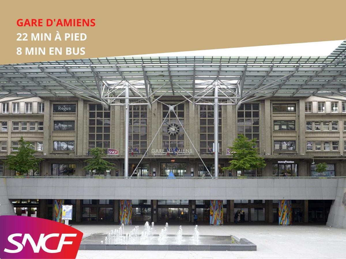 4 Chambres - Grande Maison - Parking - Jardin Amiens Exteriör bild