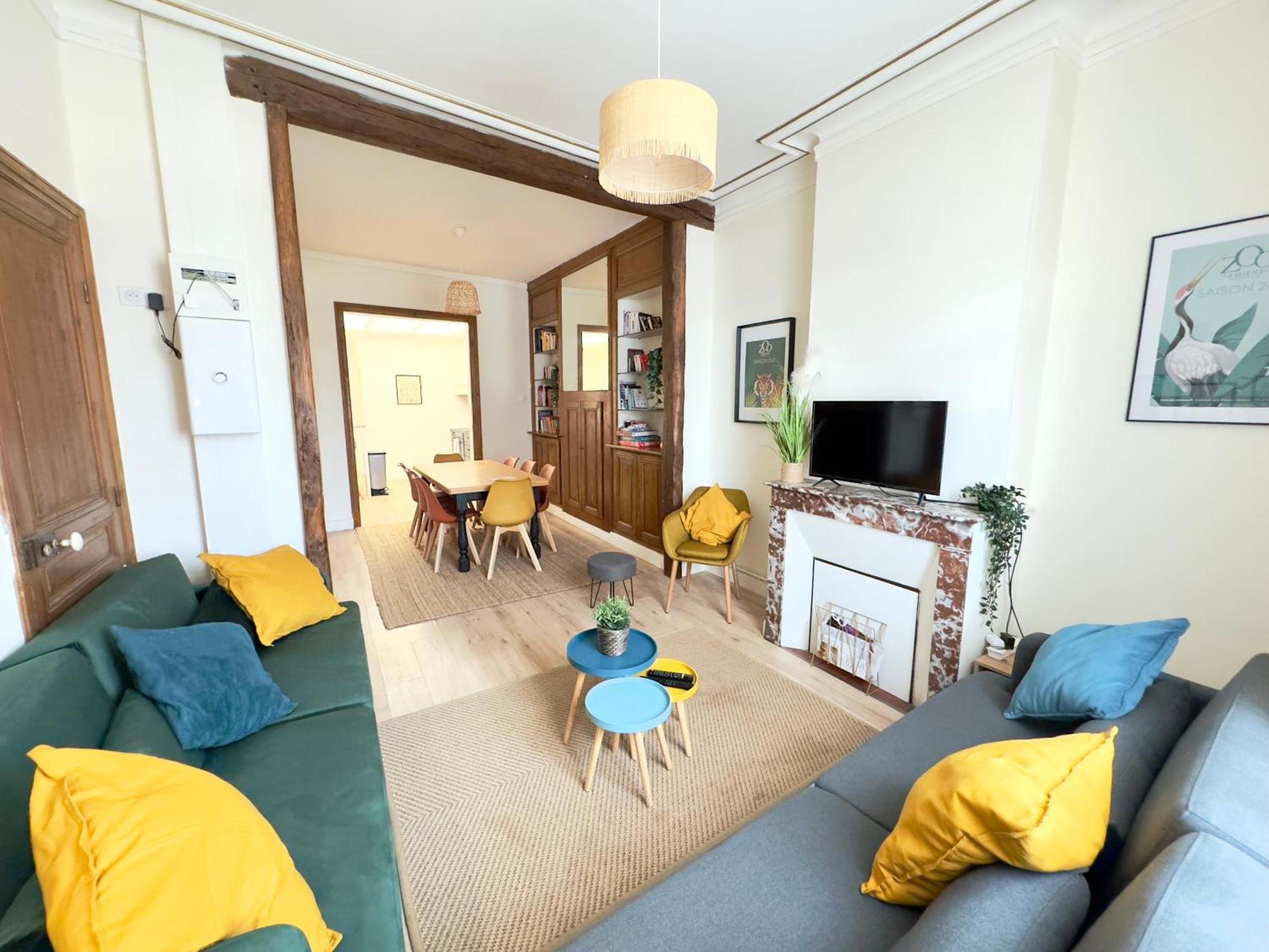 4 Chambres - Grande Maison - Parking - Jardin Amiens Exteriör bild
